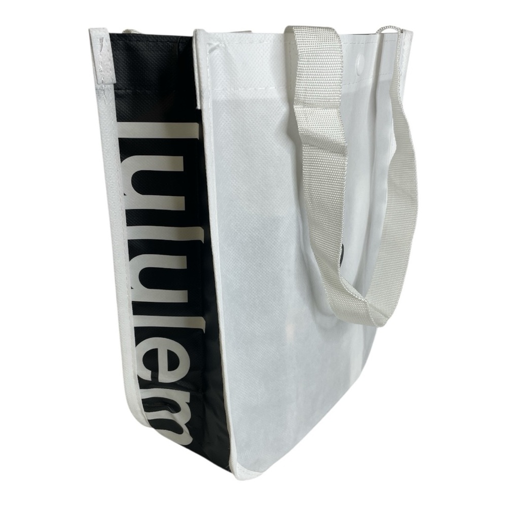 Lululemon Reusable Small White Logo Tote, New